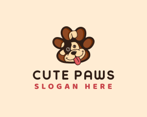 Puppy Dog Paw logo design