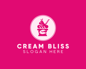 Ice Cream Sundae logo design