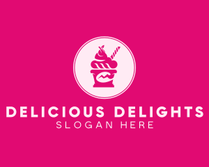 Ice Cream Sundae logo design