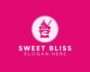 Ice Cream Sundae logo design