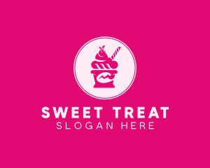 Ice Cream Sundae logo design