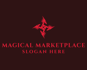 Fantasy Hydra Dragon logo
