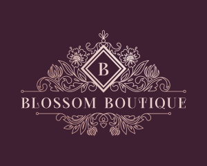 Feminine Floral Boutique logo design