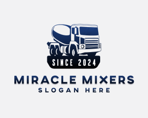 Cement Mixer Truck logo