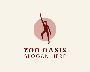 Wild Zoo Monkey logo design