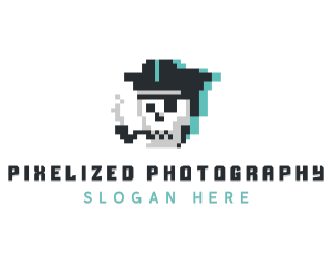 Digital Pixel Pirate logo design