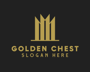 Gold Building Skyscraper logo design