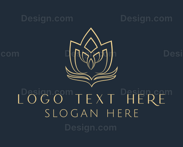 Elegant Floral Lotus Logo