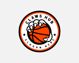 Basketball MVP Claw logo