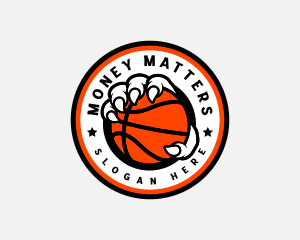Basketball MVP Claw logo