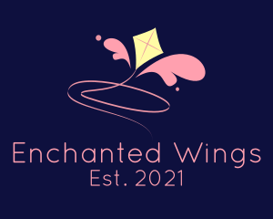 Wing Kite Badge logo design