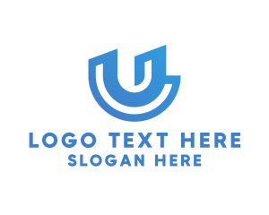 Creative Tech Letter U logo