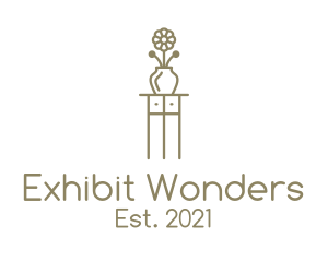Brown Flower Display Table logo