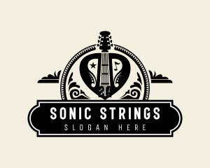 Musical Guitar Pick logo