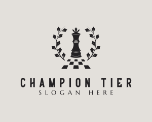 Champion Chess Tournament logo design