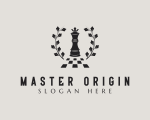 Champion Chess Tournament logo design