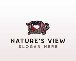 Georgia Animal Tortoise logo design