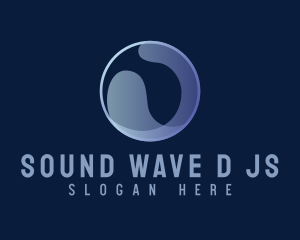 Simple Water Wave Sphere logo design