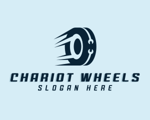 Automotive Wheel Wrench logo design