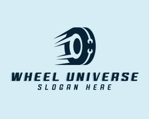 Automotive Wheel Wrench logo design