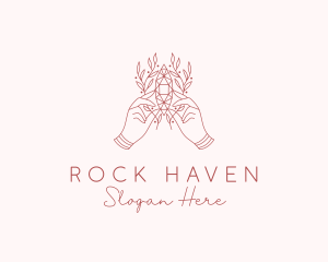 Natural Crystal Jewelry logo design