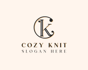 Elegant Jewelry Letter CK logo design