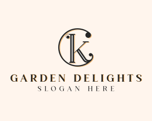 Elegant Jewelry Letter CK logo design