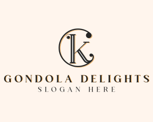 Elegant Jewelry Letter CK logo design