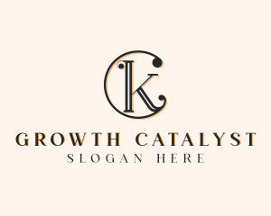 Elegant Jewelry Letter CK logo design