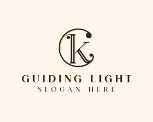 Elegant Jewelry Letter CK logo design