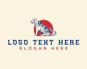 Safari Tiger Wildlife logo