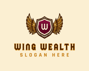 Royal Wings Shield logo design