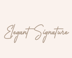 Elegant Signature Beauty logo design