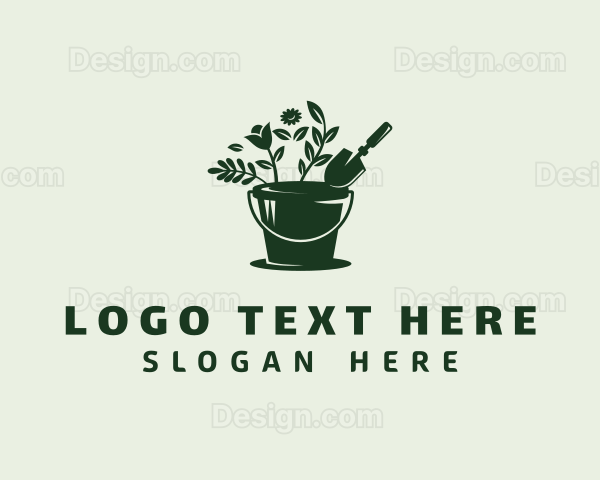 Gardener Flower Planter Logo