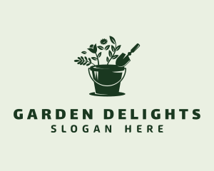 Gardener Flower Planter logo design