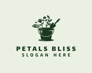 Gardener Flower Planter logo design