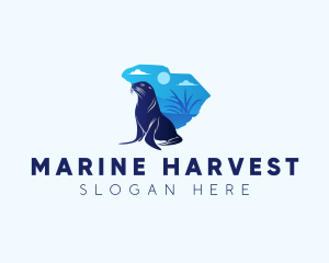 South Carolina Marine Seal  logo design