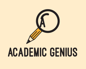 Pencil Academic Research  logo design