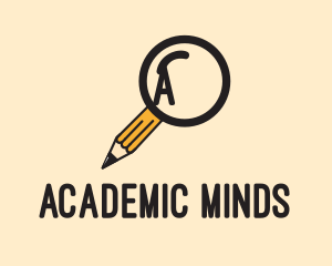 Pencil Academic Research  logo design