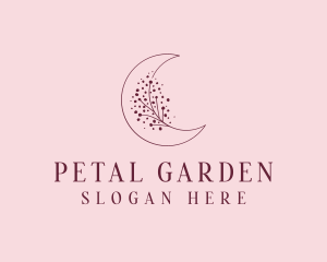 Floral Moon Garden logo design