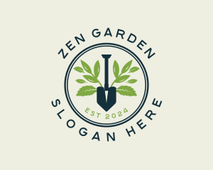 Landscaping Shovel Garden logo design