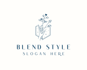 Styling Flower Hand logo design