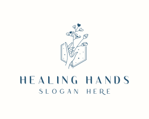 Styling Flower Hand logo design