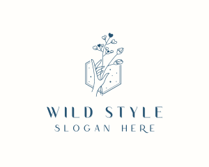 Styling Flower Hand logo design