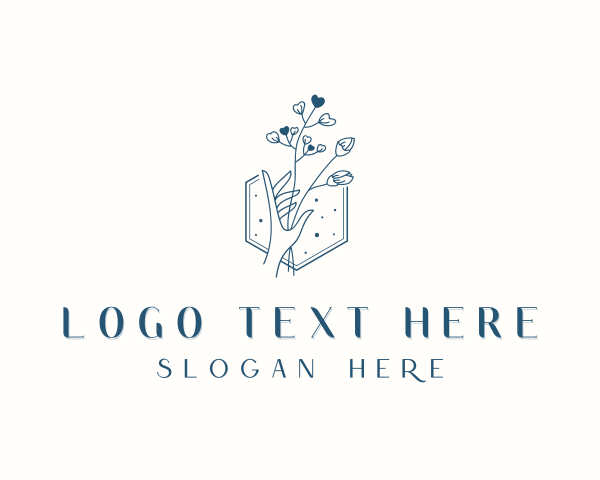 Styling Flower Hand logo