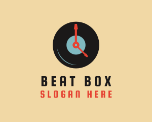 Clock Vinyl Record logo