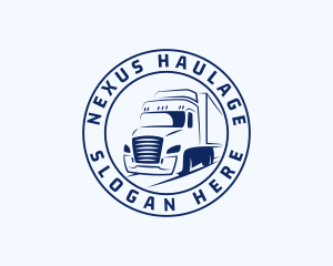 Blue Truck Forwarding logo design