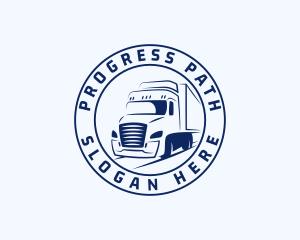 Blue Truck Forwarding logo design