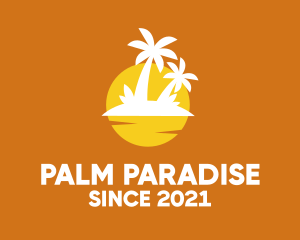 Island Sunset Resort  logo design