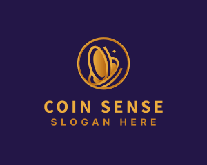 Cryptocurrency Coin Stocks logo design